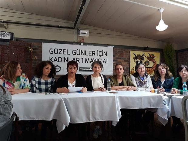 DİSK, KESK, TMMOB VE TTB’Lİ KADINLAR: GÜZEL GÜNLER İÇİN KADINLAR 1 MAYIS’A!
